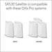 NETGEAR Orbi Pro SXS30 - Wi-Fi range extender - 4 ports - Wi-Fi 6 - 2.4 GHz, 5 GHz - desktop / wall mountable