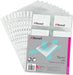 Best Value Rexel Nyrex Business Card Pockets for 20 Cards A4 Clear (10 Pack)