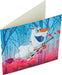 Crystal Art Floating Olaf 18 x 18cm Card CCK-DNY801