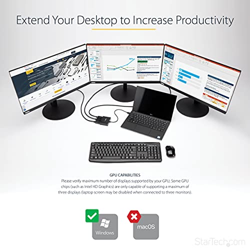 StarTech MST Hub DisplayPort to 3x HDMI
