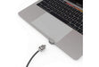 Compulocks Ledge Lock Adaptor for MacBook Pro 13" M1 & M2 with Combination Cable Lock Silve - Security slot lock adapter - with combination cable lock
