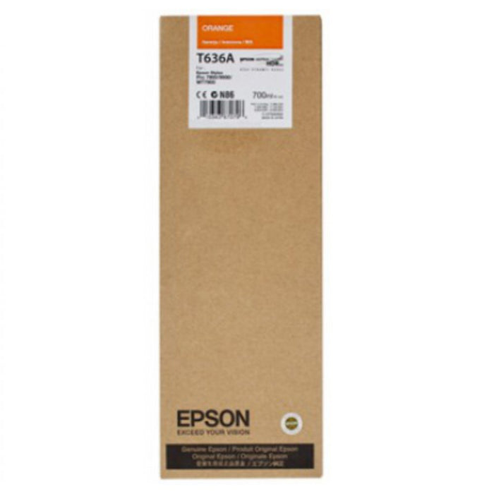 Best Value Epson C13T636A00 700ml Ink Cartridge for Pro7900 / 9900 Stylus - Orange