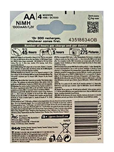 Duracell StayCharged AA 4 Pack