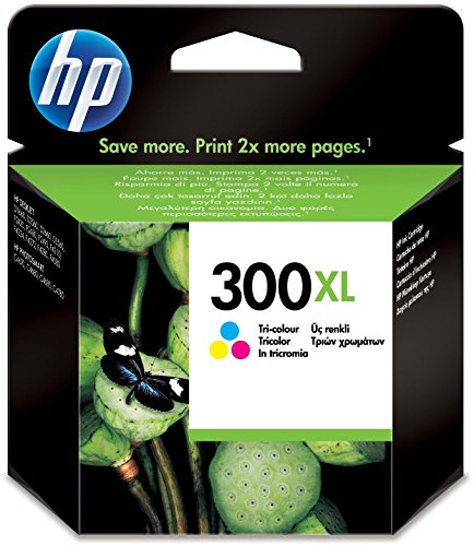 HP 300XL - CC644EE - 1 x Yellow,1 x Cyan,1 x Magenta - Ink cartridge - High Yield - For Deskjet F2430, F2483, F2488, F4435, F4580, Envy 100 D410, 11X D411, 120, Photosmart C4685