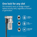Kensington Universal 3-in-1 Combination Laptop Lock - Resettable - Security cable lock - 1.8 m