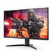 AOC Gaming U28G2AE/BK - LED monitor - 28" - 3840 x 2160 4K @ 60 Hz - IPS - 300 cd/m - 1000:1 - 1 ms - HDMI, DisplayPort - speakers - black, red