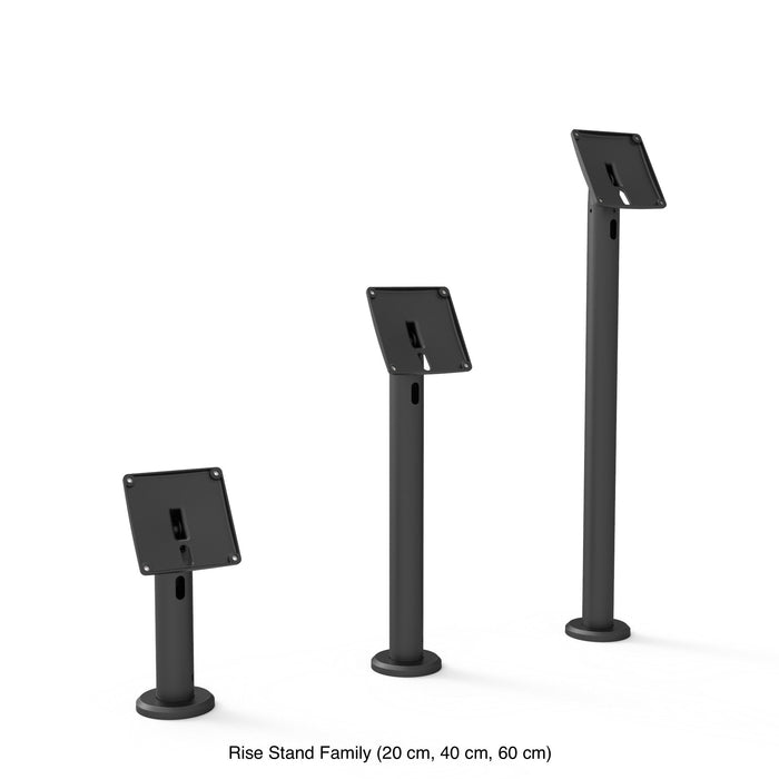 Compulocks Rise VESA Counter Top Kiosk 24" Black - Stand - for tablet - mounting interface: 100 x 100 mm - pole mount