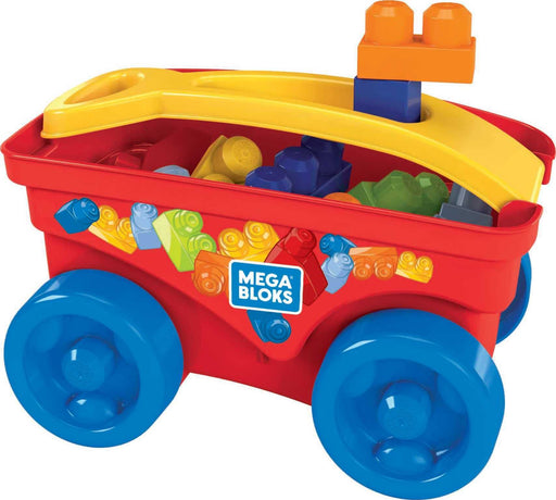 Mega Bloks Pull 'n' Play Wagon & Blocks /GRJ16