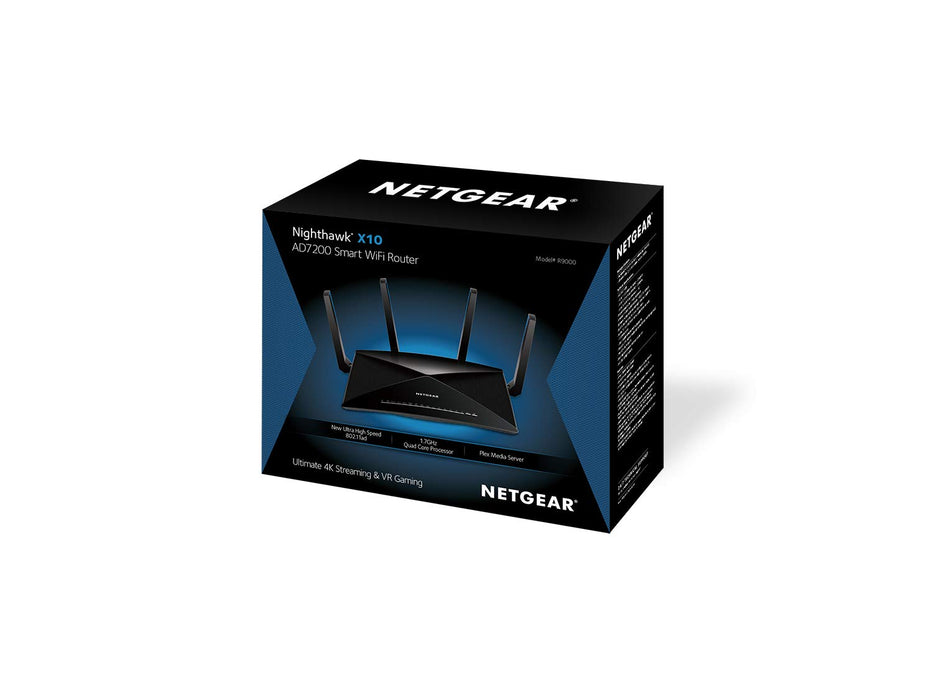 NETGEAR Nighthawk X10 - Wireless router - 6-port switch - GigE, 802.11 ...