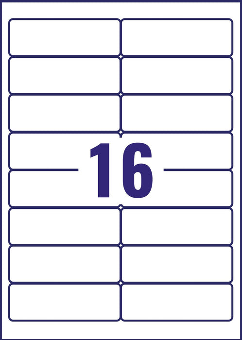 Best Value Avery Self Adhesive Clear Address Mailing Labels, Inkjet Printers, 16 Labels Per A4 Sheet, 400 labels, QuickDRY (J8562)
