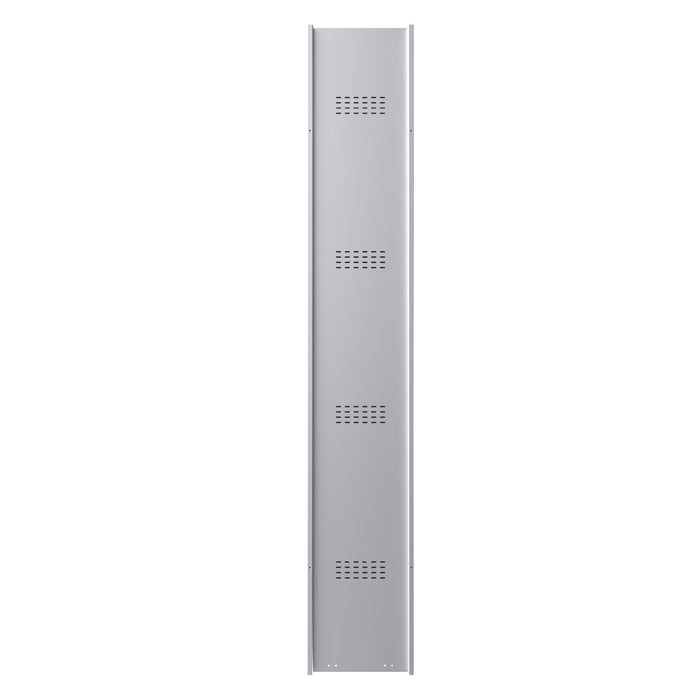 Phoenix PL Series 1 Column 1 Door Personal Locker Grey Body Blue Door with Key Lock PL1130GBK