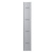 Phoenix PL Series 1 Column 1 Door Personal Locker Grey Body Blue Door with Key Lock PL1130GBK