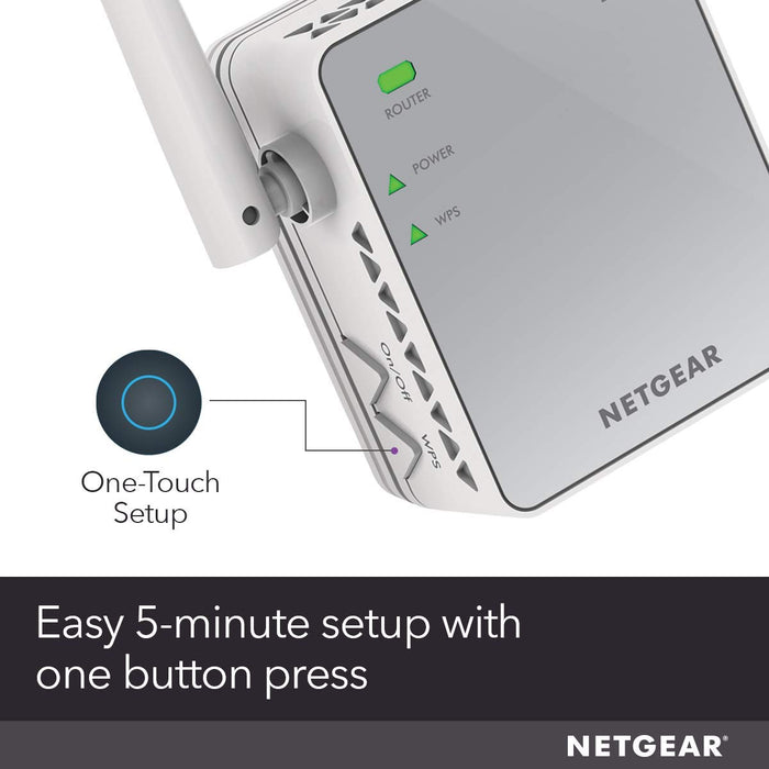 Best Value NETGEAR Wi-Fi Range Extender EX2700 - Coverage up to 600 sq.ft. and 10 devices with N300 Wireless Signal Booster and Repeater (up to 300Mbps speed), and Compact Wall Plug Design with UK Plug