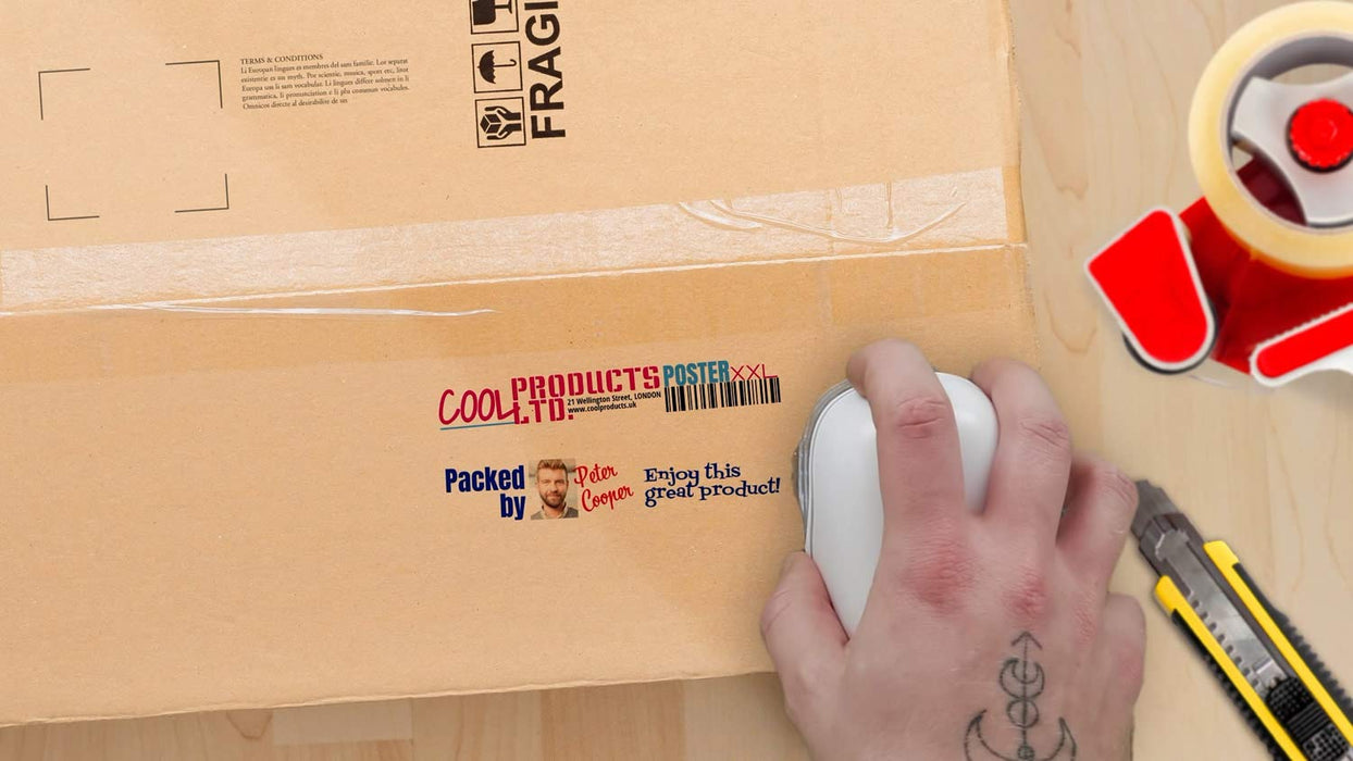 Best Value COLOP e-Mark Electronic Mobile Printing Device | Includes Ready Made Templates in Free App | Print Multicoloured Words, Logos, QR & Barcodes and More | Prints on Absorbent Materials - Black