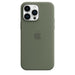 Apple - Back cover for mobile phone - MagSafe compatibility - silicone - olive - for iPhone 14 Pro Max