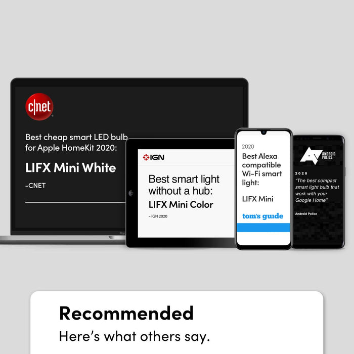 LIFX White to Warm - LED light bulb - shape: A60 - E27 - 9 W (equivalent 70 W) - class E - warm to cool white light - 1500-9000 K - white