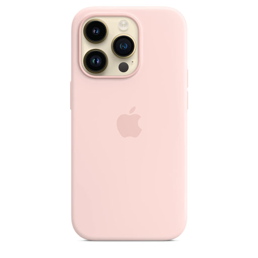 Apple - Back cover for mobile phone - with MagSafe - silicone - chalk pink - for iPhone 14 Pro