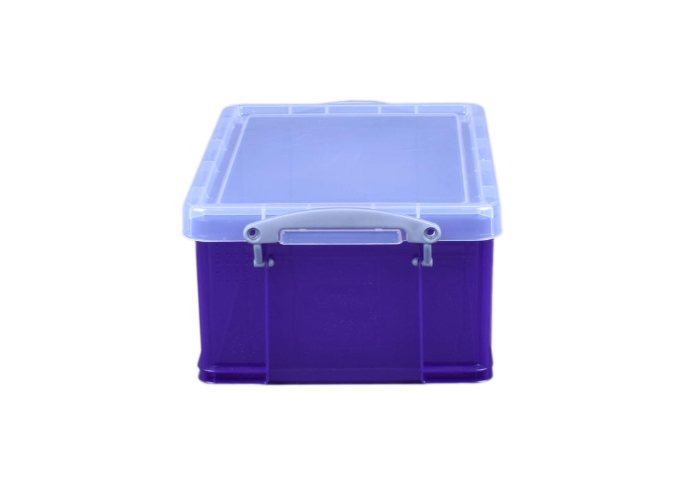 Best Value Really Useful 9 Litre Plastic Storage Box - violet, Standard Packaging