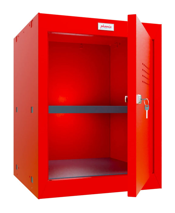 Phoenix CL Series Size 2 Cube Locker in Red with Key Lock CL0544RRK