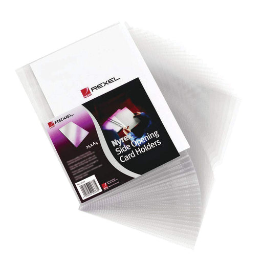 Best Value Rexel Nyrex Card Holders 95x64 mm Clear (25 Pack)