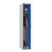 Phoenix PL Series 1 Column 1 Door Personal Locker Grey Body Blue Door with Electronic Lock PL1130GBE