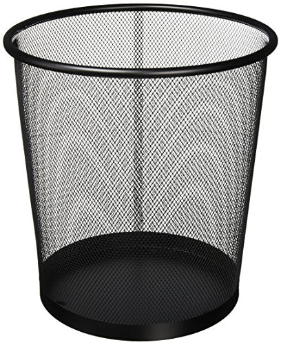 Best Value Pro Range Black Wire Mesh 15L Waste Paper Basket Bin