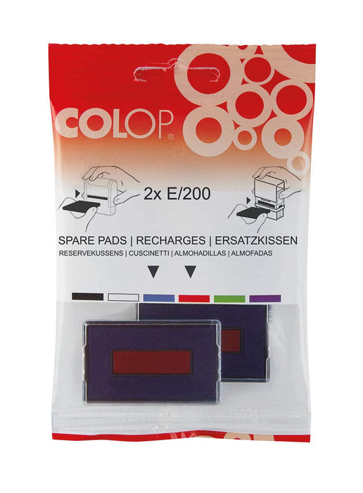 Best Value Colop E/200 Stamp Pads for S220/W S226 S220 Black Ref E/200 [Pack of 2]