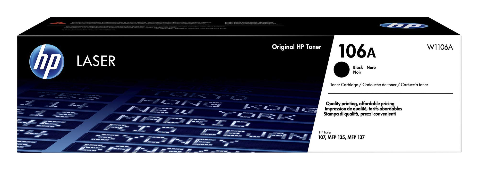 Best Value HP W1106A 106A Original Laser Toner Cartridge, Black, Pack of 1
