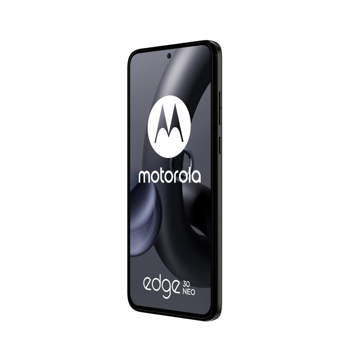 Motorola Edge 30 Neo - 5G smartphone - dual-SIM - RAM 8 GB / Internal Memory 128 GB - pOLED display - 6.28" - 2400 x 1080 pixels (120 Hz) - 2x rear cameras 64 MP, 13 MP - front camera 32 MP - black onyx