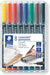 Best Value Staedtler 318 WP8 Lumocolor Universal Permanent Fine Pens - Multicolour