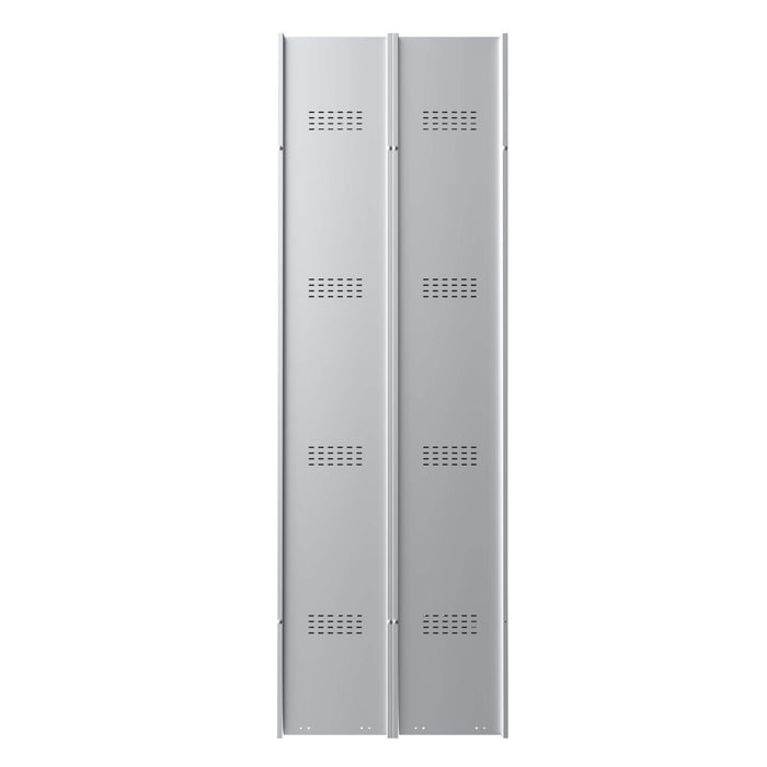 Phoenix PL Series 1 Column 2 Door Personal Locker in Grey with Electronic Locks PL1230GGE