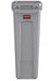 Best Value Rubbermaid Commercial Products FG354060GRAY Plastic Products Vented Slim Jim Rubbish Bin Waste Receptacle, 87 Litres, Grey