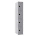 Phoenix PL Series 1 Column 4 Door Personal locker in Grey with Combination Locks PL1430GGC