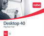 Best Value Nobo Desktop Flipchart Easel Pad, Desktop Flipchart Pad, 40 Sheets, 580 x 480 mm, Plain White