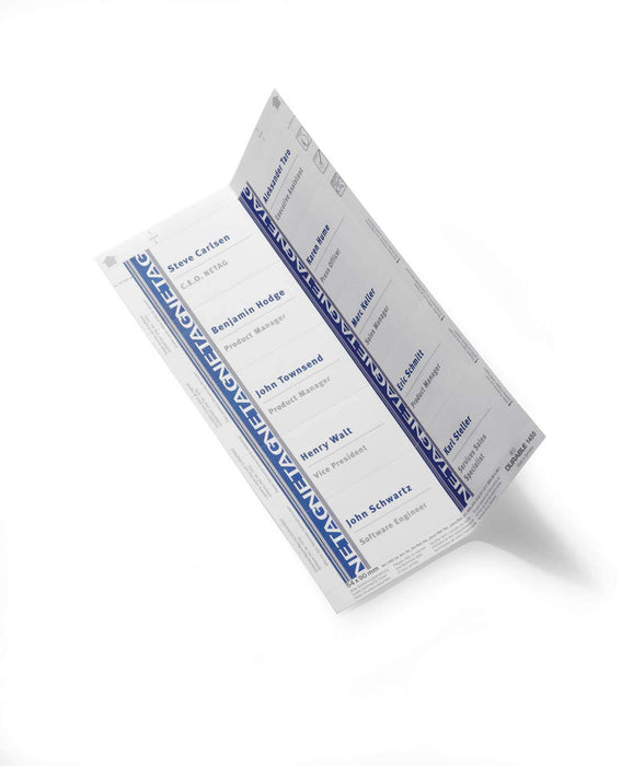 Best Value Durable 145502 Badgemaker, Printable Name Badge Insert Sheets, White ,54 x 90 mm - 200 Inserts