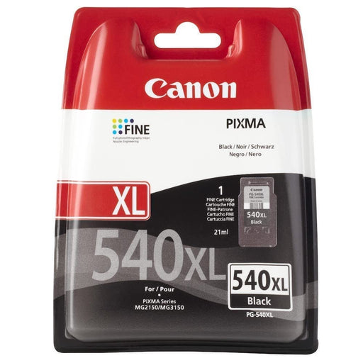 Canon PG-540XL - 5222B004 - 1 x Black - High Yield - Blister with security - Ink Cartridge - For PIXMA MG2250,MG3150,MG3250,MG3510,MG3550,MG4250,MX395,MX455,MX475,MX525,MX535