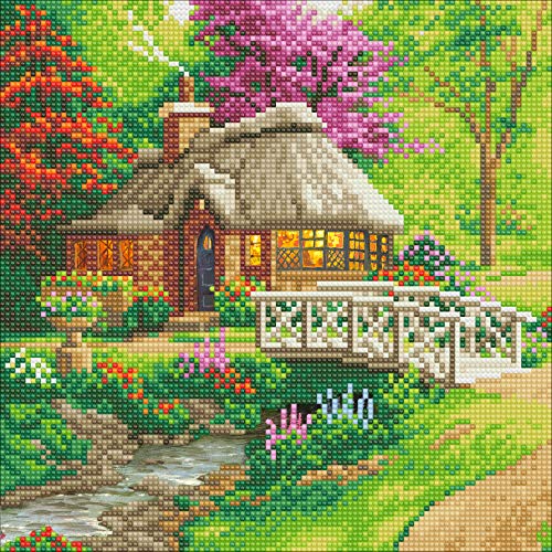 Crystal Art Friendship Cottage 30 x 30cm Kit CAK-TK2M