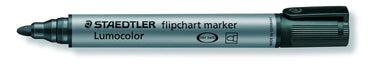 Best Value Staedtler 356-9 Lumocolor Flipchart Marker Bullet Tip - Black, Pack of 10