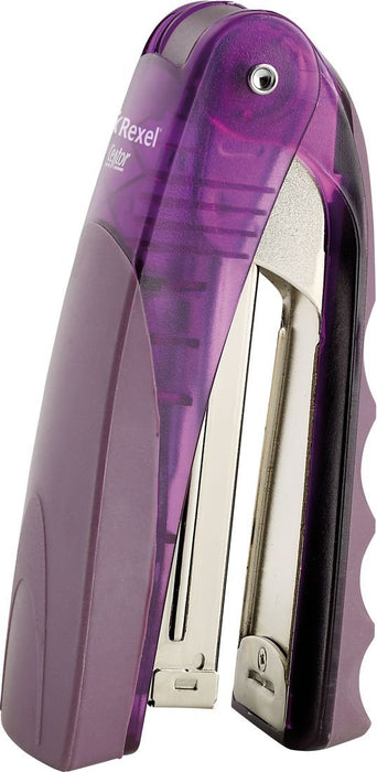 Rexel Centor Stapler 2101014 Half Strip Purple 25 Sheets No.56, No.16 Metal, Plastic