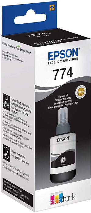 Epson Ink Cartridges, T7741, Mono black ink bottle for M-Series, Singlepack, 1 x 140.0 ml Black