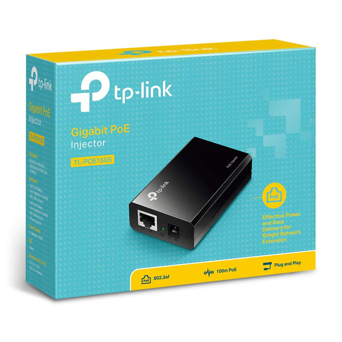 Best Value TP-LINK TL-PoE150S PoE Injector Adapter with IEEE 802.3af Compliant - Black