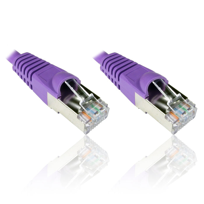 Best Value EXC 854315 Full Copper Cat6a F/UTP Network Cable - Purple