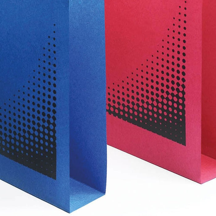 Best Value Rexel 70625 Crystalfile Classic Foolscap Suspension File, 300 Sheet Capacity, 30 mm Squared-Base Manilla, Pack of 50, Blue