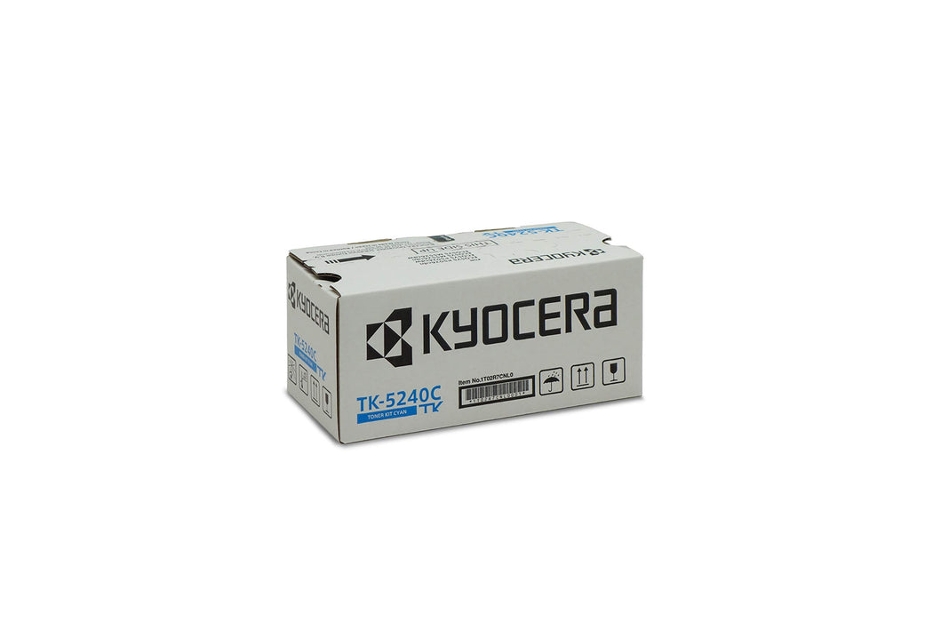 Best Value Kyocera TK-5240C Original Toner Cartridge Cyan 1T02R7CNL0. For ECOSYS M5526cdn, ECOSYS M5526cdw, ECOSYS P5026cdn, ECOSYS P5026cdw. Amazon Dash Replenishment-Compatible