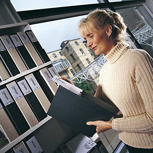 Best Value 3L 10311 Label Holders Polypropylene Self-adhesive with Printable Insert Cards 25x75mm Ref 10311 [Pack of 48]