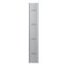 Phoenix PL Series 1 Column 2 Door Personal Locker in Grey with Key Locks PL1230GGK