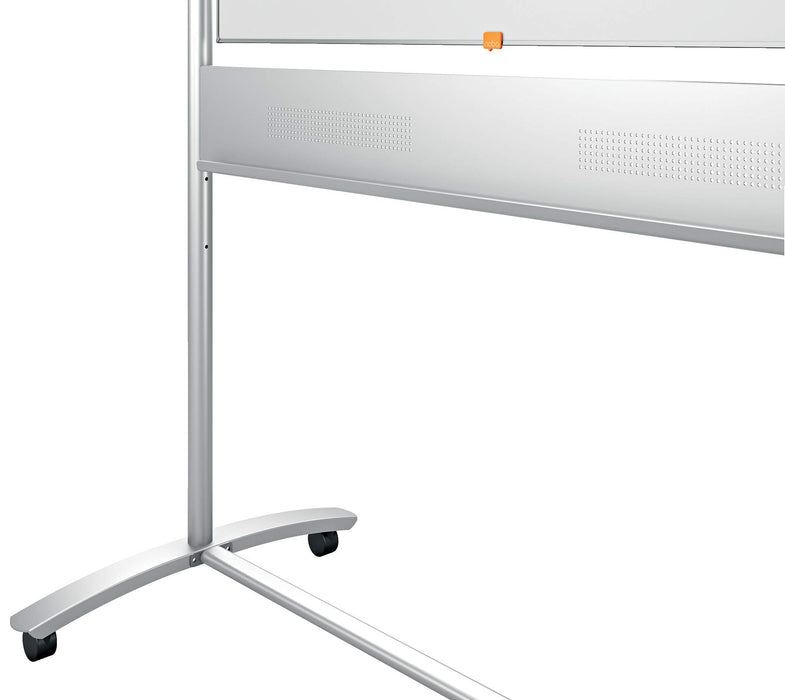 Best Value Nobo Prestige Enamel Mobile Dry Wipe Whiteboard with Horizontal Pivot (Flips Top to Bottom), Magnetic, 1200 x 900 mm, Includes Marker and Magnets, White, 1901033
