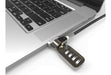 Compulocks MacBook Air Retina 13-inch (2012-2015) Cable Lock Adapter With Combination Cable Lock - System security kit - silver - for Apple MacBook Air ( Mid 2012, Mid 2013, Early 2014, Early 2015, Mid 2017)