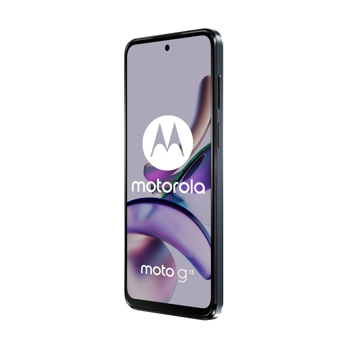 Motorola Moto G13 - 4G smartphone - dual-SIM - RAM 4 GB / Internal Memory 128 GB - microSD slot - LCD display - 6.5" - 1600 x 720 pixels (90 Hz) - 3x rear cameras 50 MP, 2 MP, 2 MP - front camera 8 MP - matte charcoal