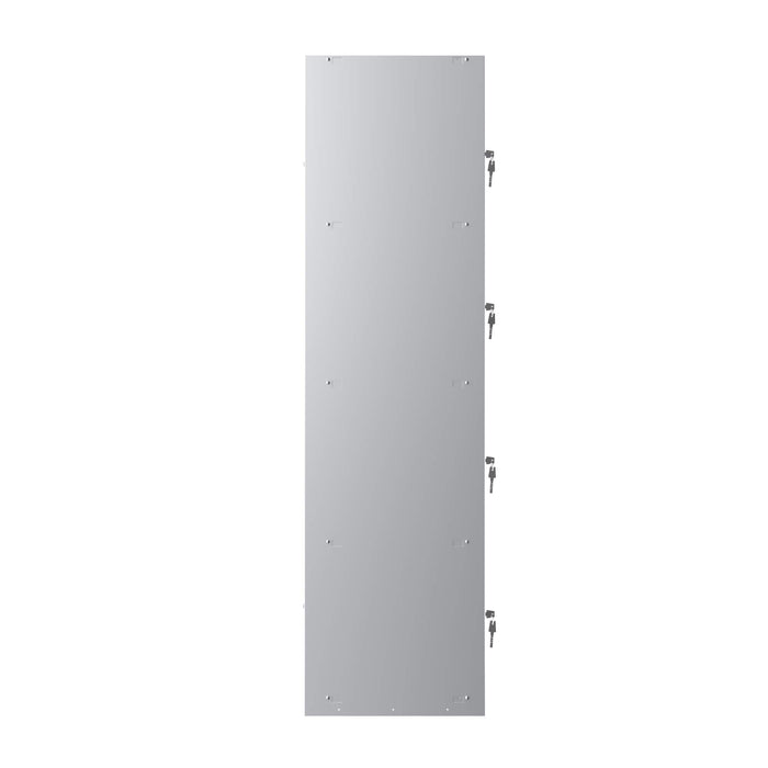 Phoenix PL Series 1 Column 4 Door Personal locker in Grey with Key Locks PL1430GGK